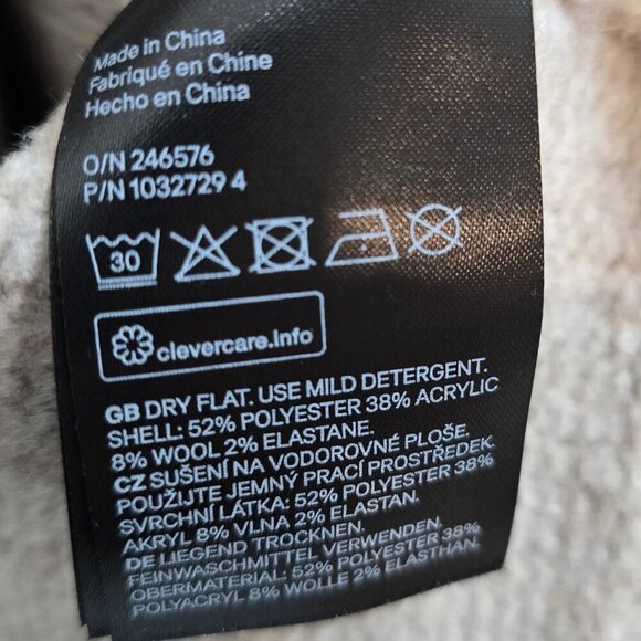 H&M Oversized Turtleneck Sweater - Gray/Cream - Picture 5 of 5